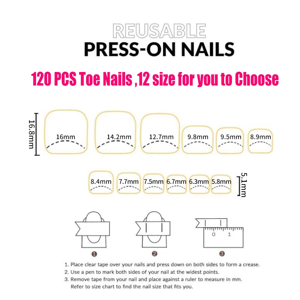 SWRITATSK long-lasting toe nails last about 2-3 weeks