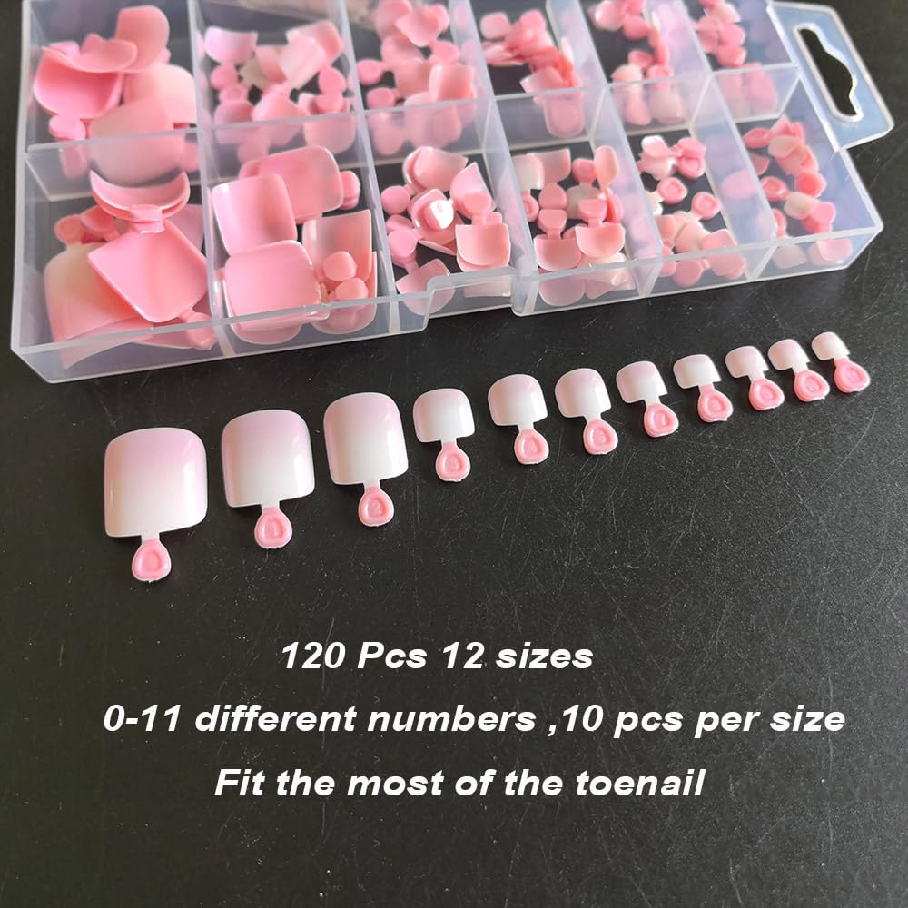 SWRITATSK press-on toe nails square shape offers durable wear