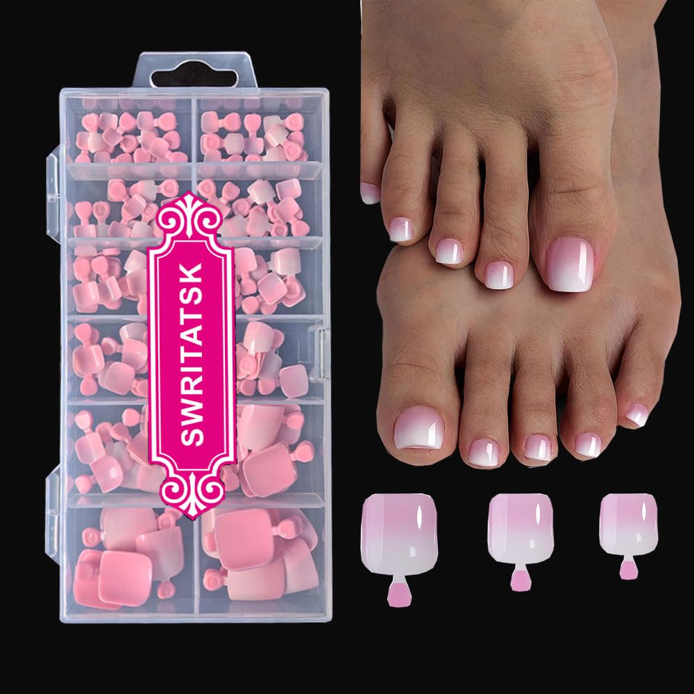 SWRITATSK toe nail tips pack for versatile at-home DIY manicure