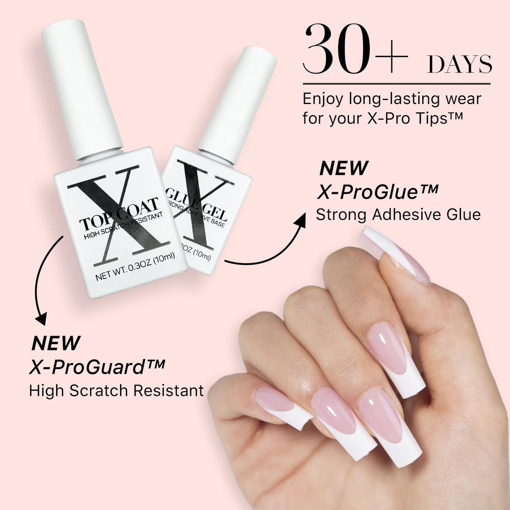 SXC Pink Series nails with varied sizes for a customizable home manicure