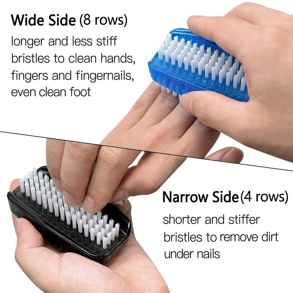Sxmqhy nail brush elliptical-edge grip design for secure scrubbing