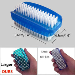 Sxmqhy nail brush narrow-side stiff bristles remove under-nail dirt