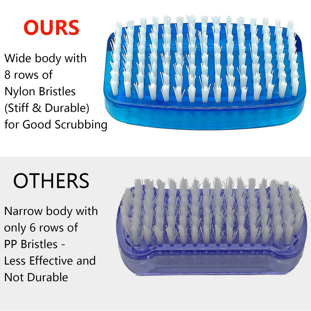 Sxmqhy nail brush wide-side soft bristles lift surface grime on hands and nails