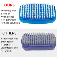 Sxmqhy nail brush wide-side soft bristles lift surface grime on hands and nails