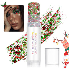 SYPAFG Festive glitter eyes look with two shades for customizable drama.