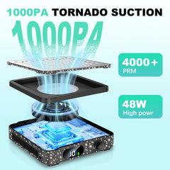 SYDRON Nail Dust Collector LED display showing speed control and power