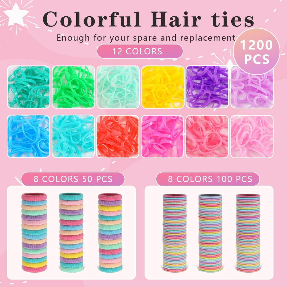 SYGY baby elastic hair ties for gentle toddler styling