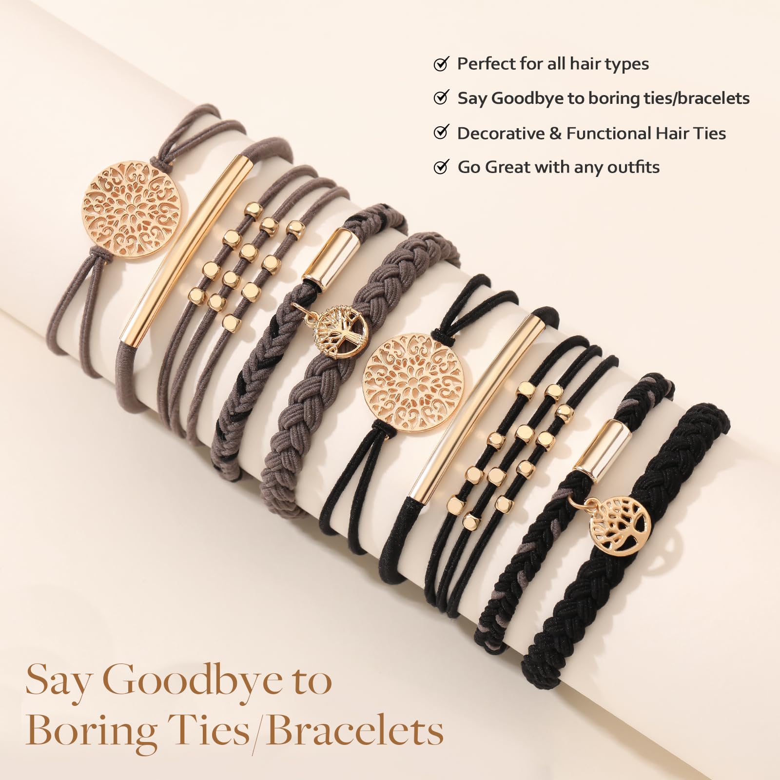 SYGY boho hair ties style 6 decorative bracelet look with day-to-day use