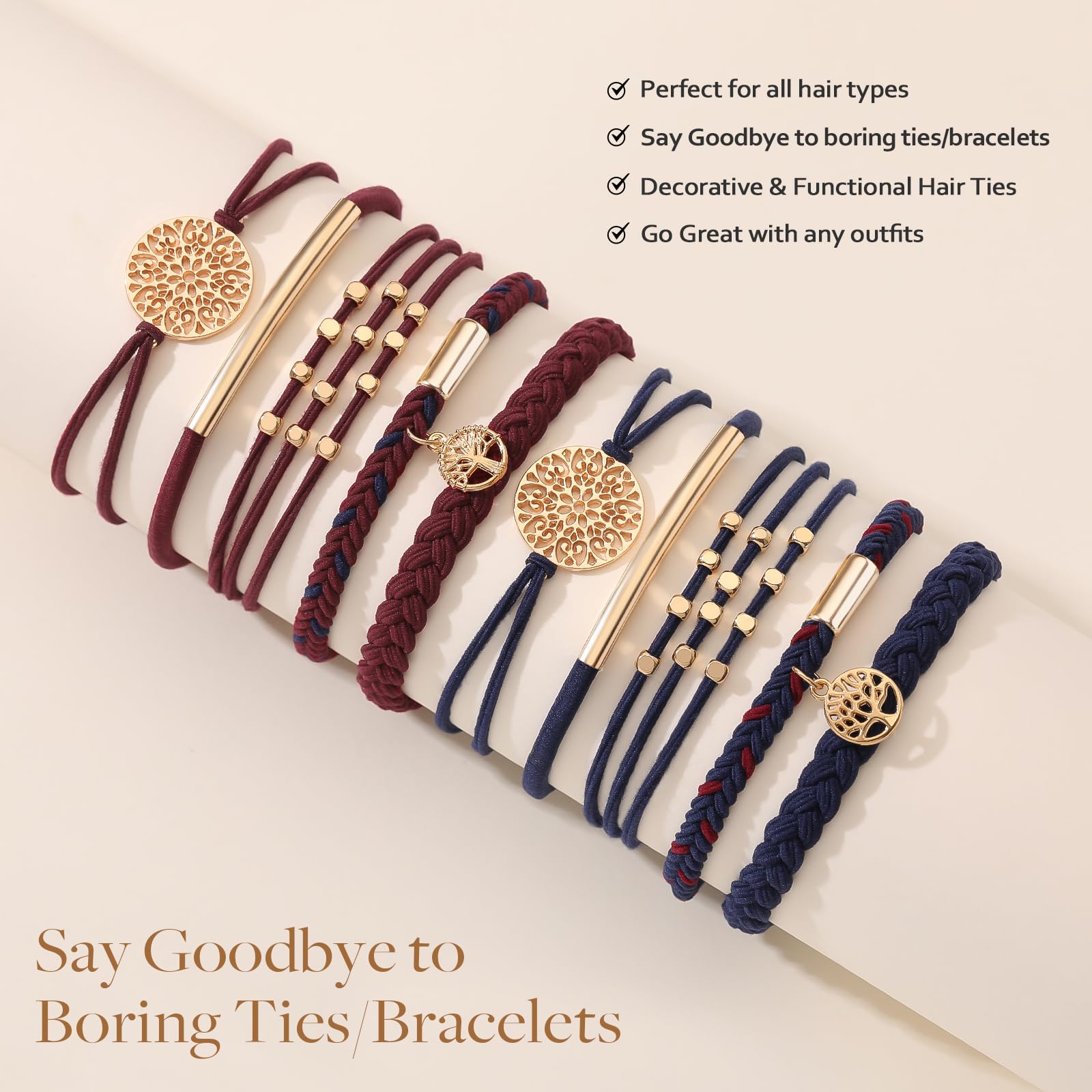 SYGY gift-ready set of hair ties for women and girls