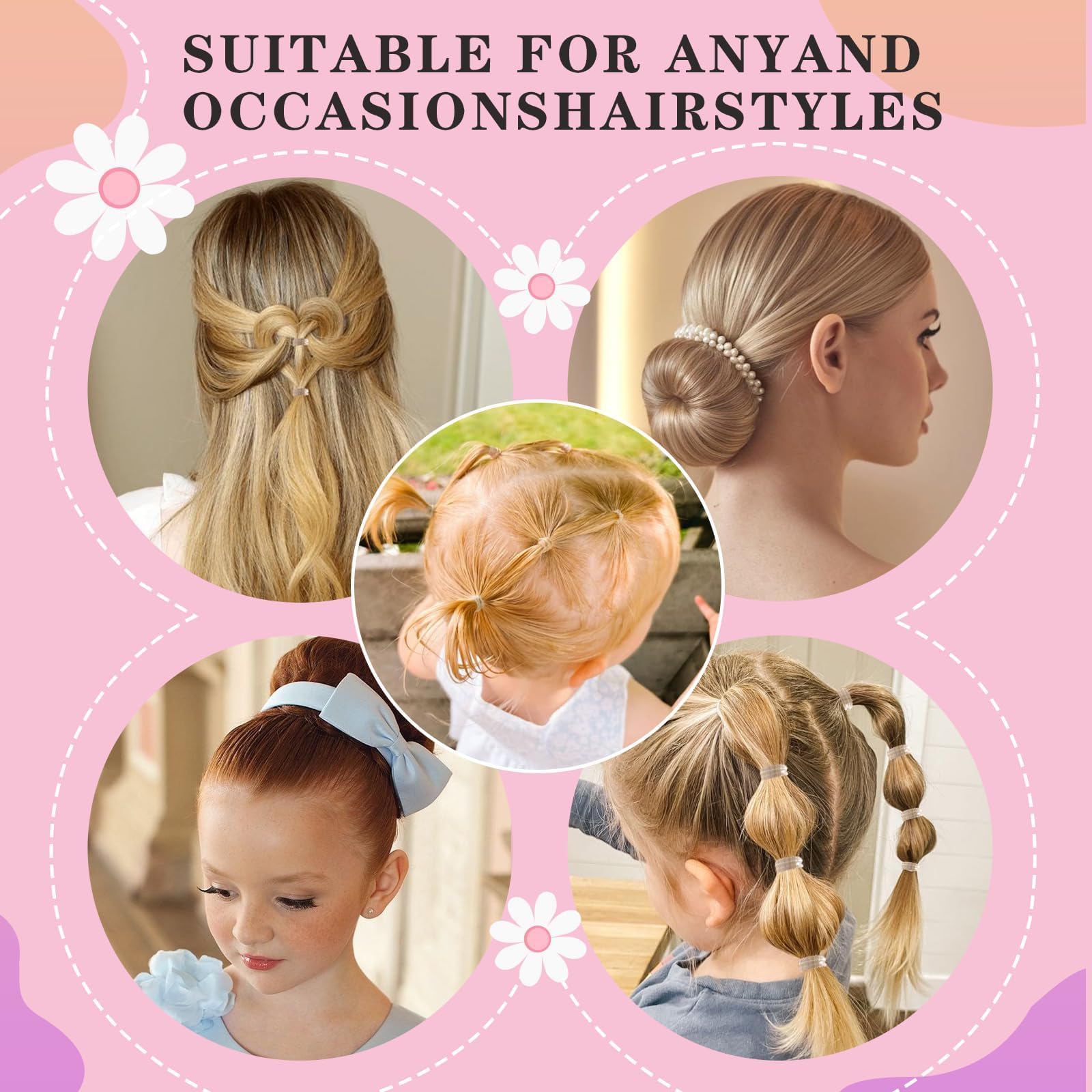 SYGY kids-friendly accessories image showcases colorful options for playful hairstyles.