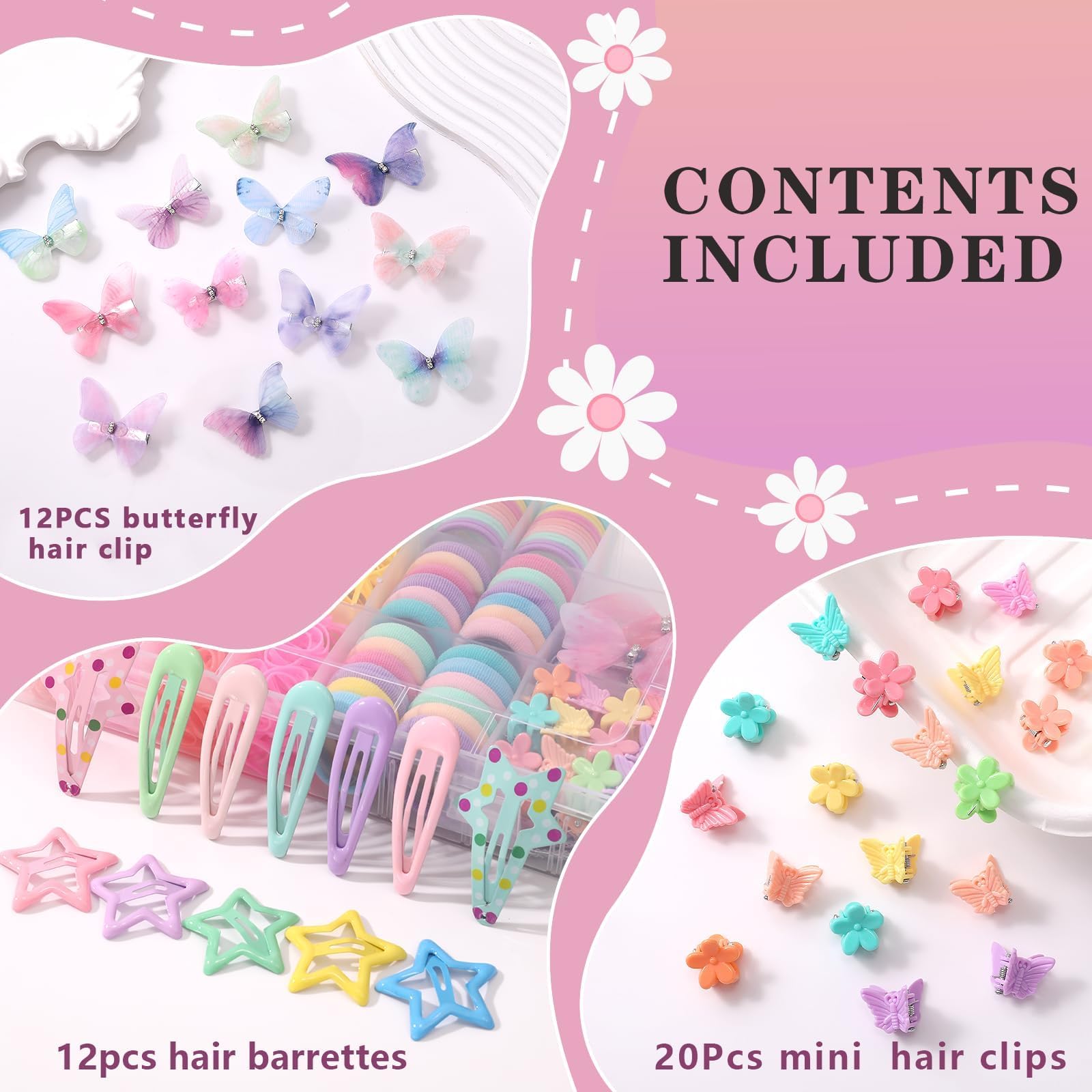 SYGY seamless cotton hair ties for gentle, snag-free daily wear