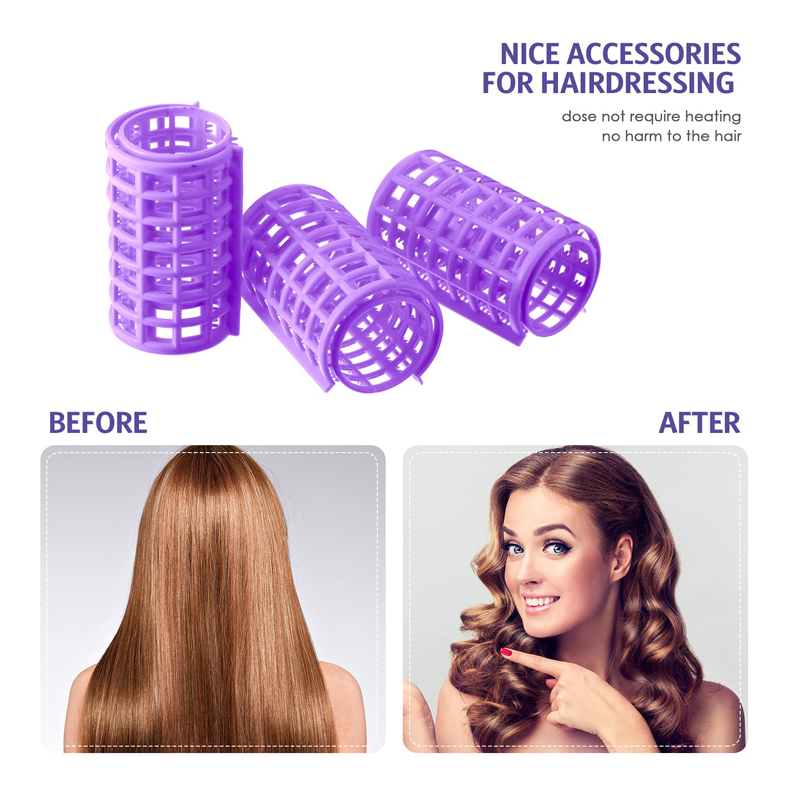 Syhood at-home DIY styling with heat-free curls option.