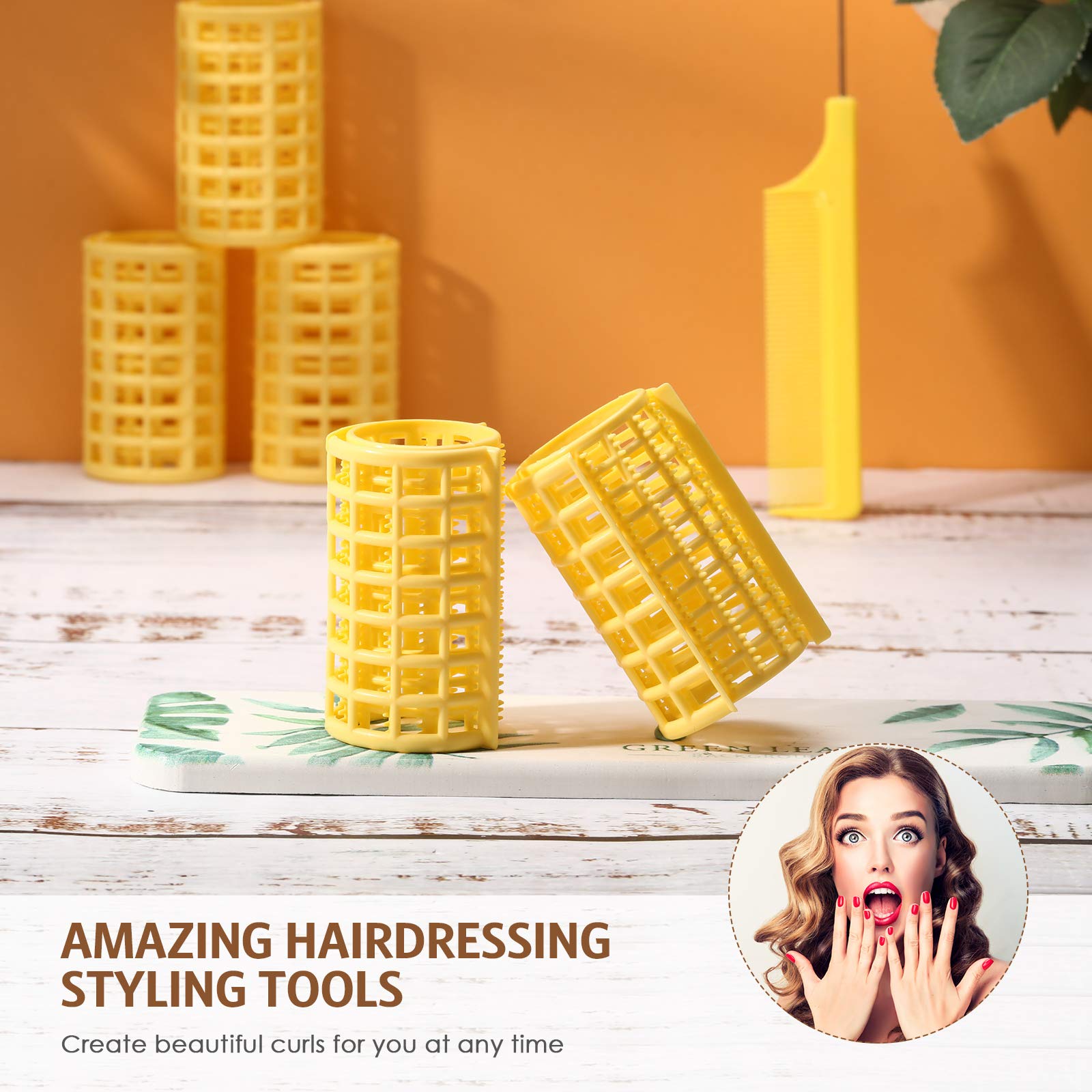 Syhood durable plastic rollers designed for repeated at-home styling sessions.