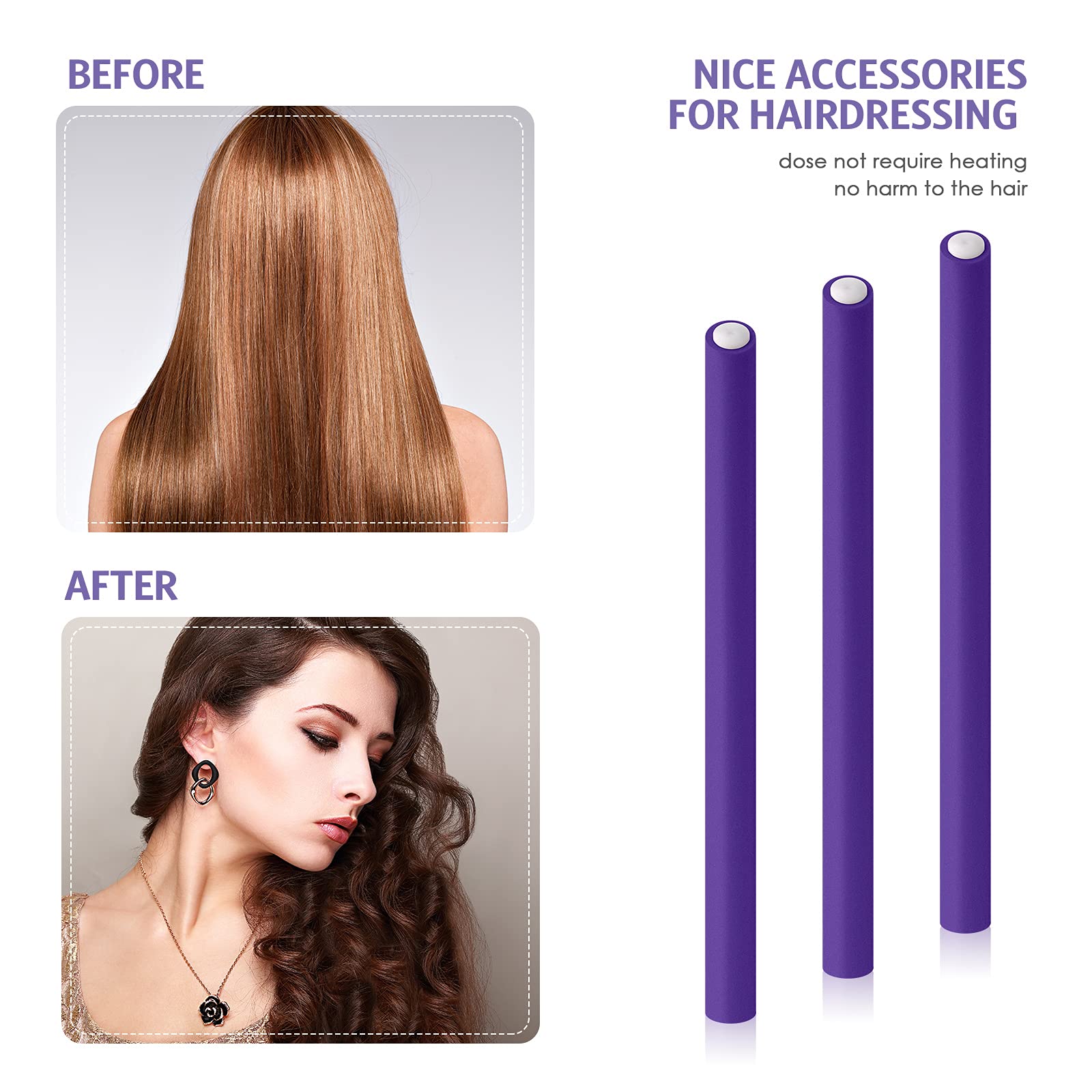 Syhood beginner-friendly rollers for easy at-home curls without heat.