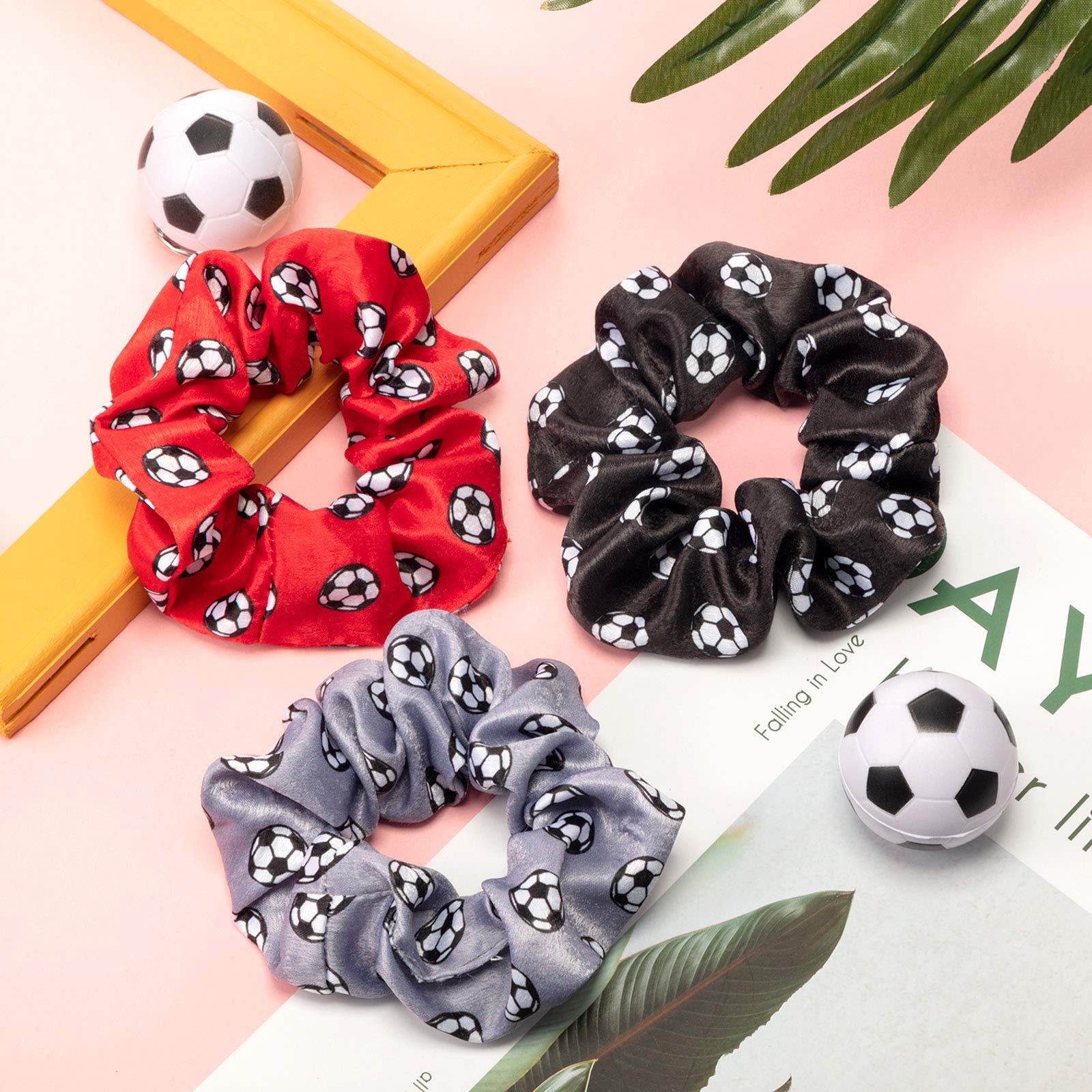 Syhood gift-ready soccer hair ties pack ideal for teammates and fans