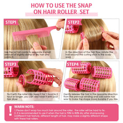 Syhood hair roller clips close-up shows secure fix
