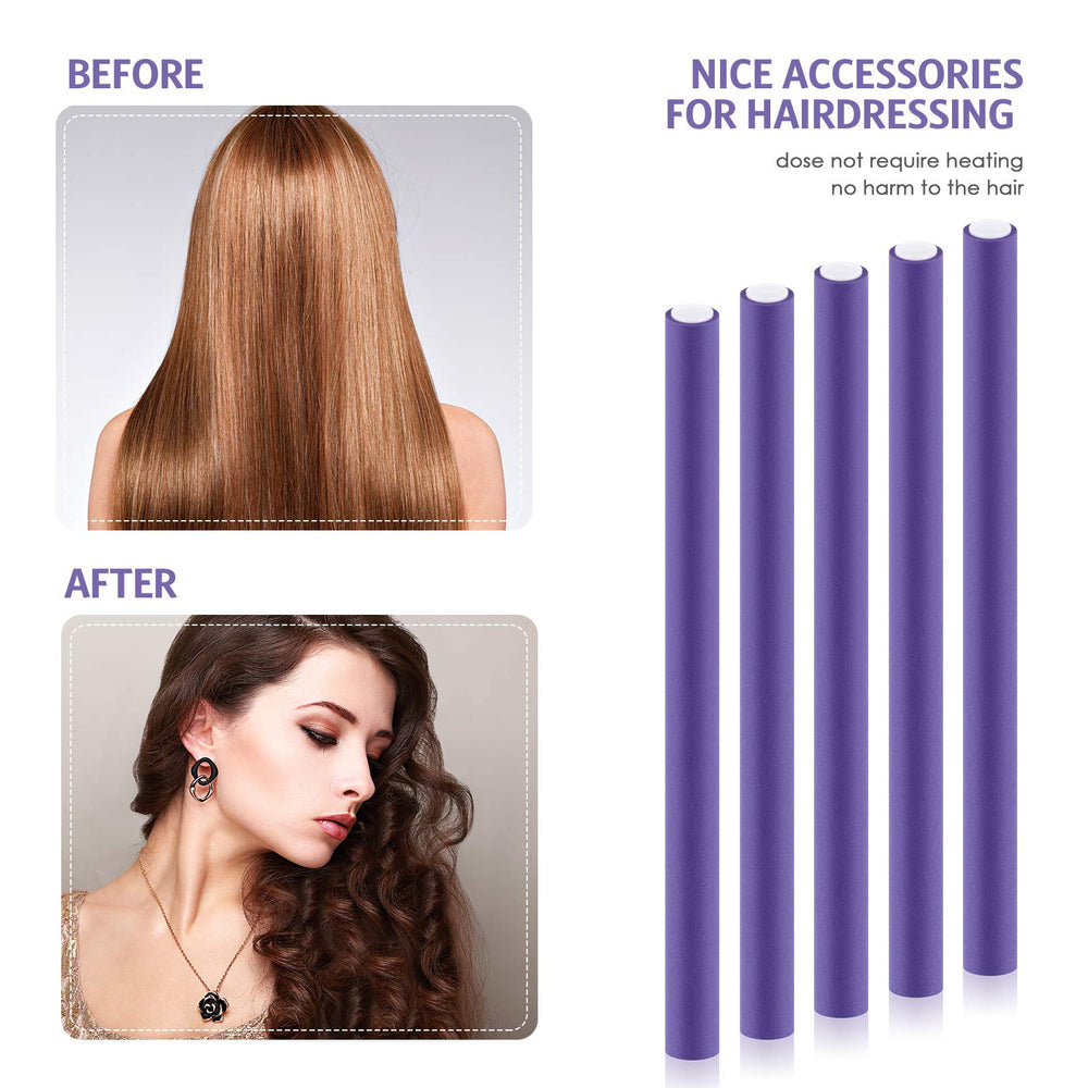 Syhood no-heat hair rollers in use for safe curl formation