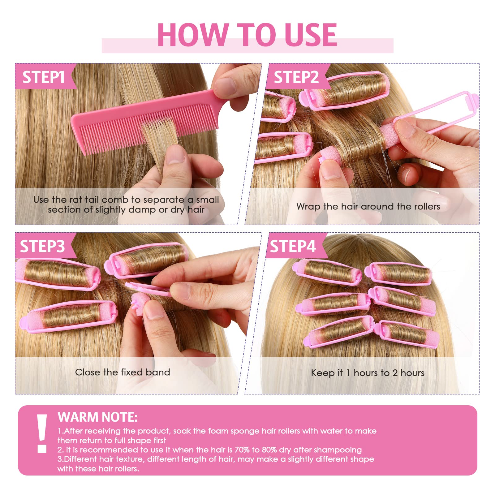 Syhood rat tail comb stainless steel for precise parting and sectioning