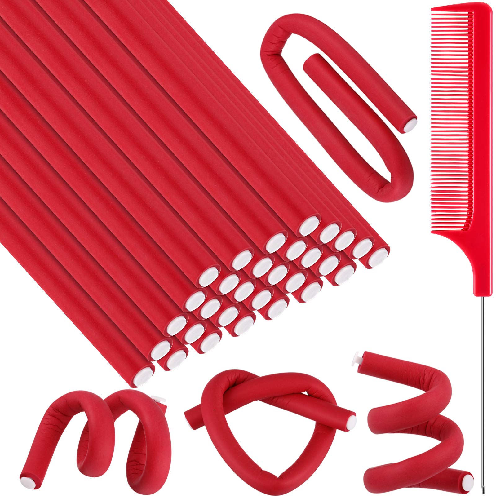Syhood rodillos flexibles para rizos sin calor, cómodo para peinar en casa