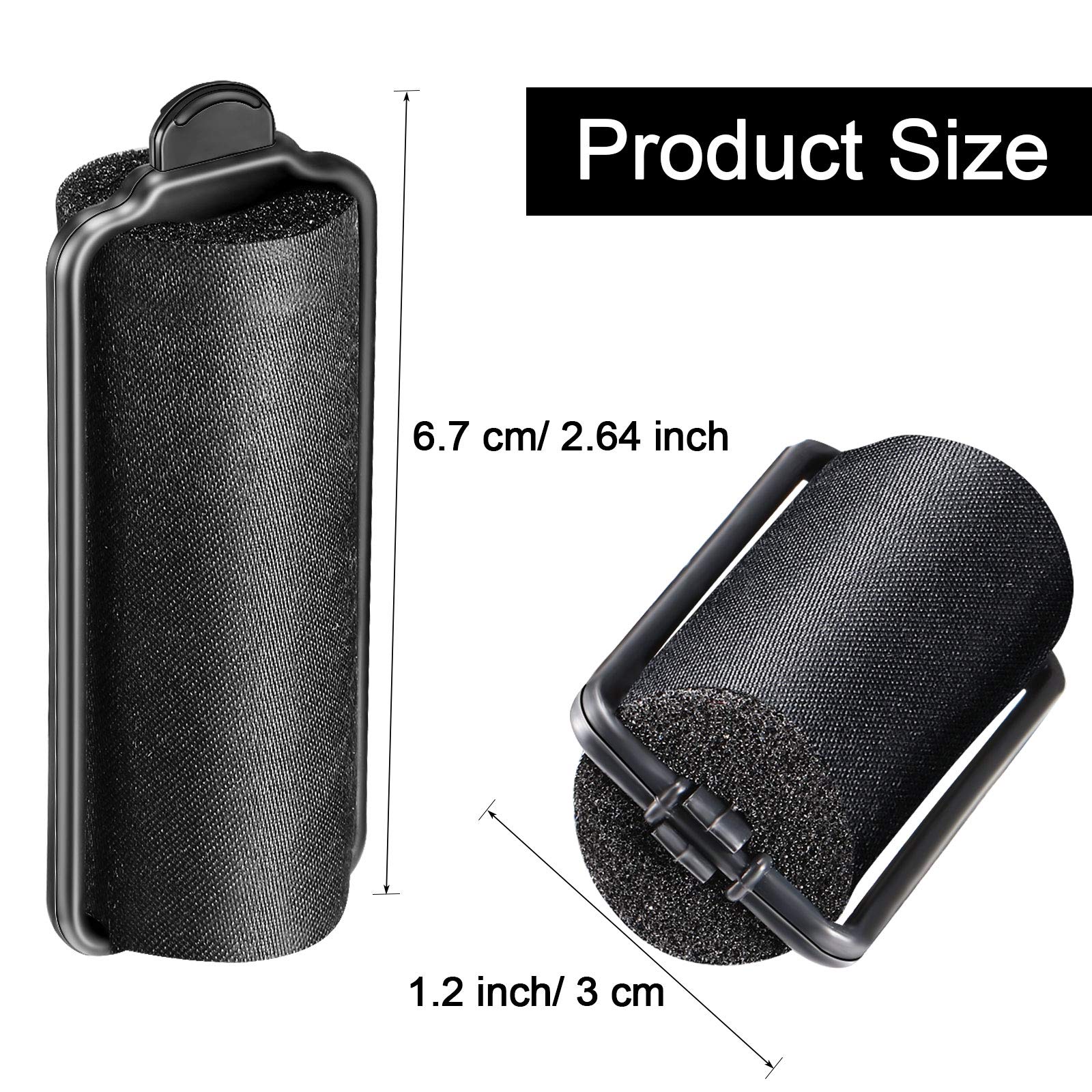 Syhood satin-foam-roller diameter-1-42inch features medium curls.