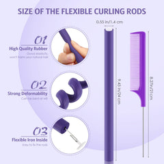 Syhood twist foam rollers soft foam no-heat for gentle, long-lasting waves