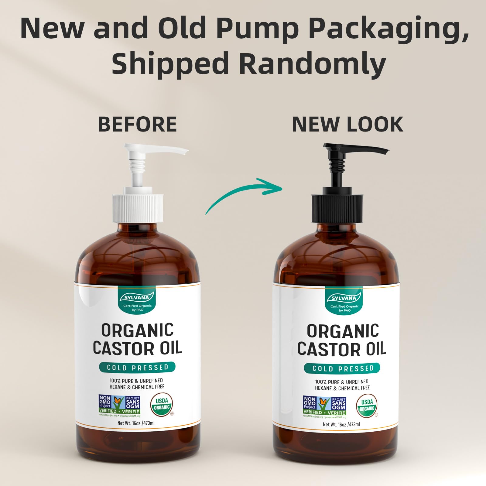 SYLVANA castor oil premium packaging designed for careful daily routines