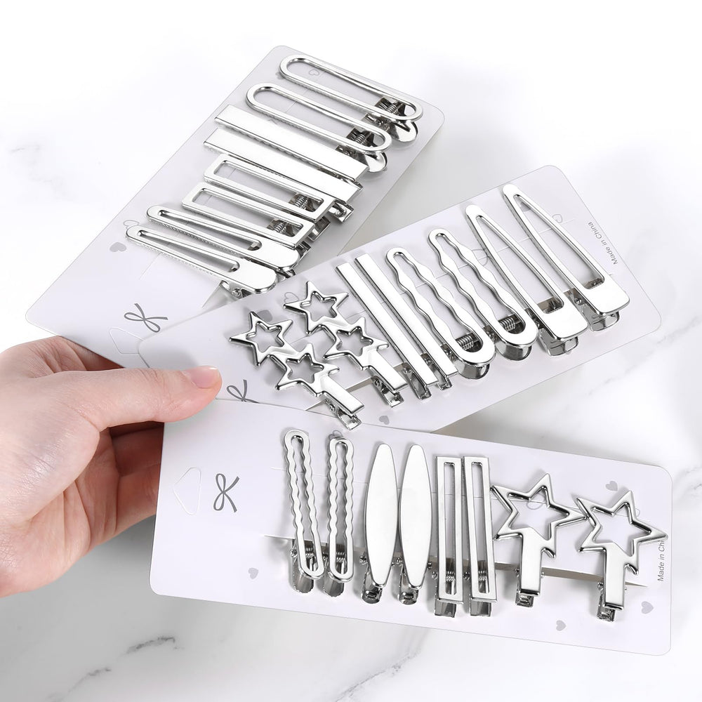 SynHHergyx geometric openwork clips boost versatile Y2K looks.