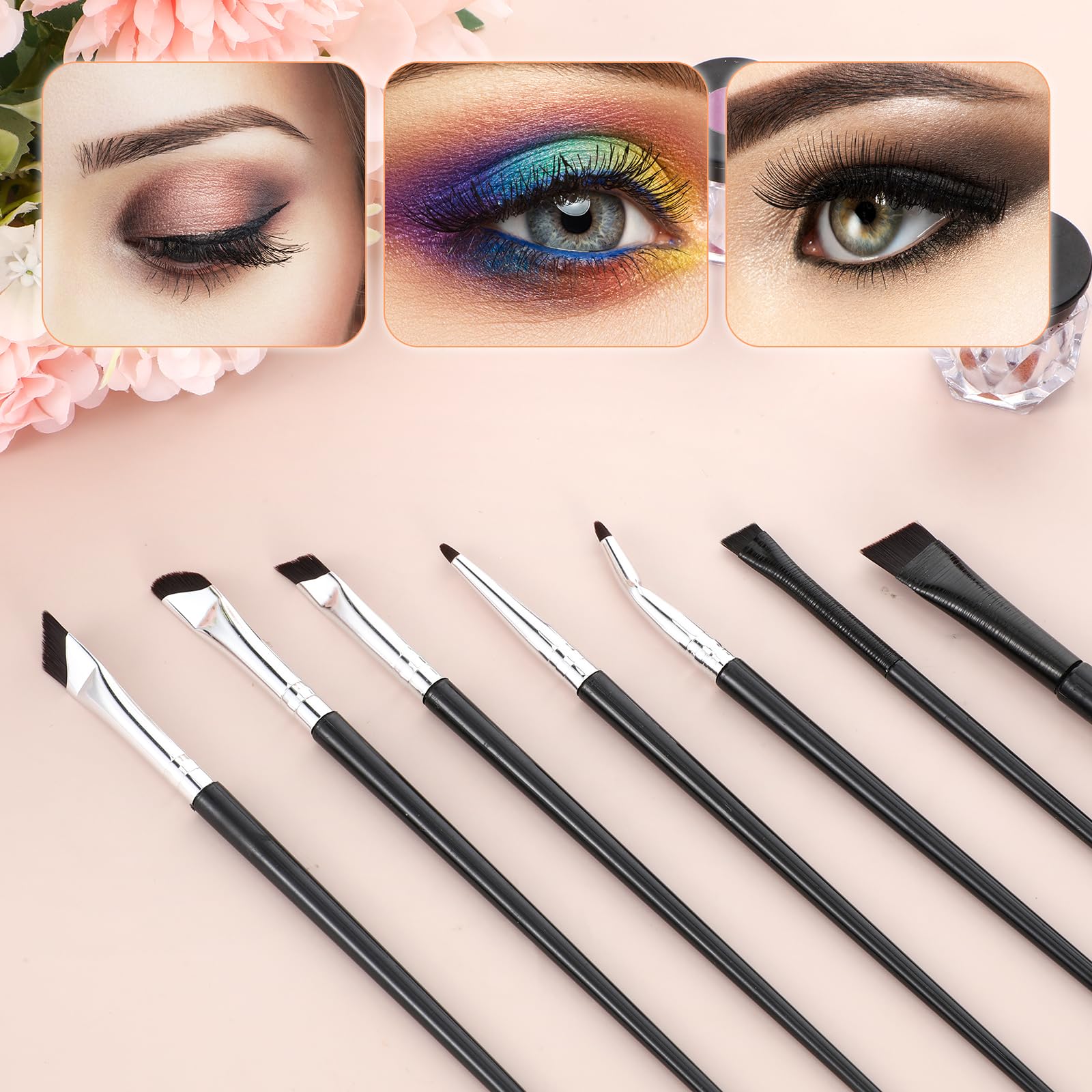 SynHHergyx eye makeup brushes versatile for gel, liquid, and powder formulas.