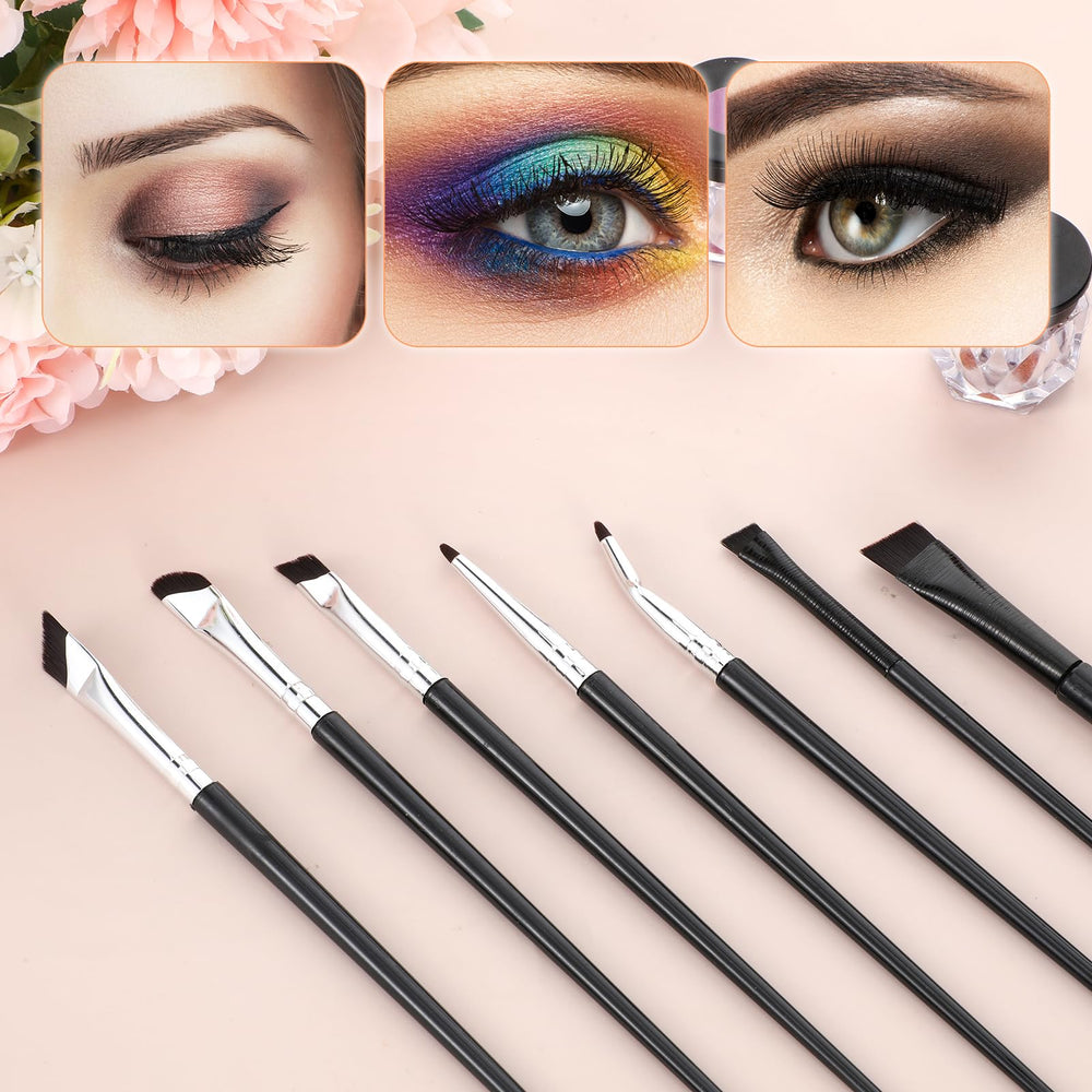 SynHHergyx eye makeup brushes versatile for gel, liquid, and powder formulas.