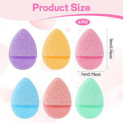 SynHHnergyx pink face sponge offers gentle exfoliation for daily cleansing.