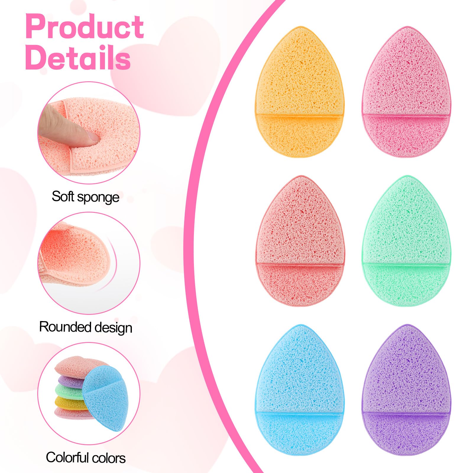 SynHHnergyx purple face sponge delivers smooth cleansing with gentle exfoliation.
