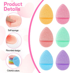 SynHHnergyx purple face sponge delivers smooth cleansing with gentle exfoliation.