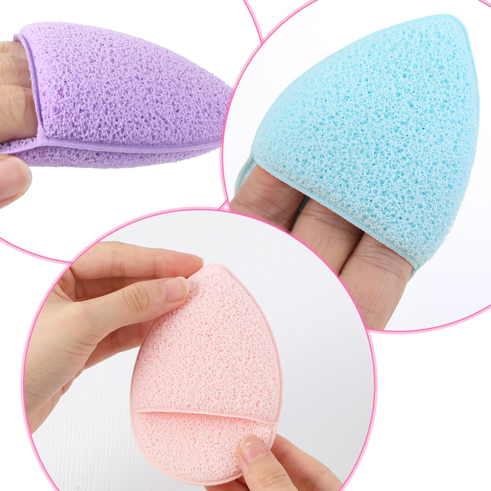 SynHHnergyx yellow face sponge provides brightening cleansing with soft texture.