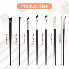 SynHHergyx ultra-thin eyeliner brush delivers clean lines for defined wings.