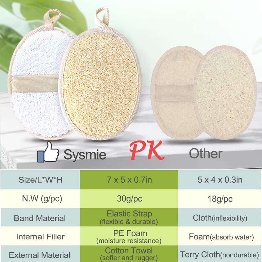 Sysmie exfoliating pad used for massage in the shower