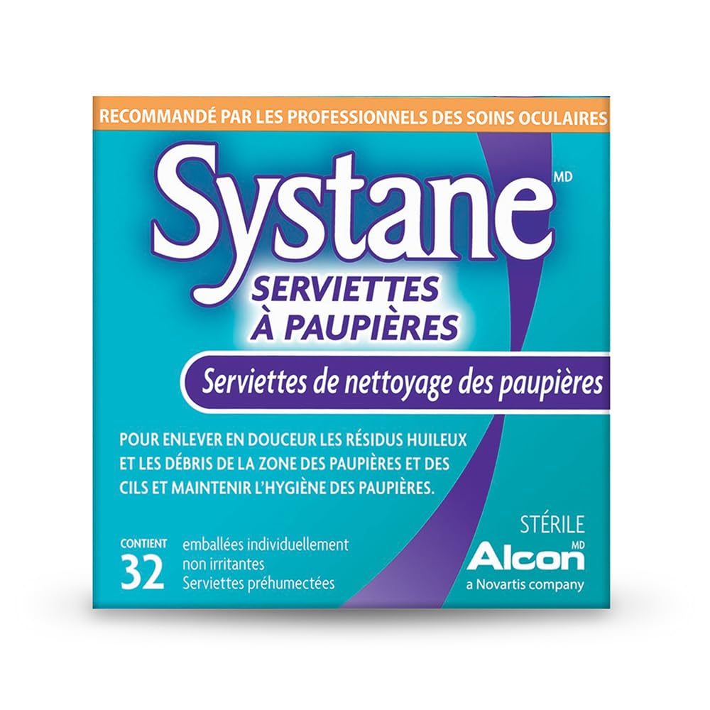 Systane Lid Wipes eyelid cleanse targeting oily residue for refreshed skin near the eyes.
