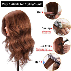 SZCY LLC wig tripod stand stabilizes the head during braiding and curling sessions.