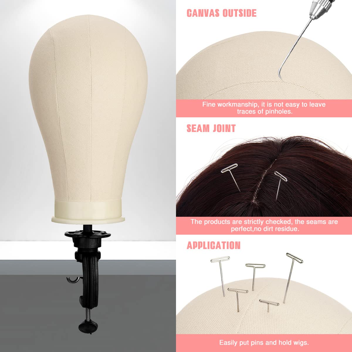 SZCY wig caps pack included keeps wig styling tidy.