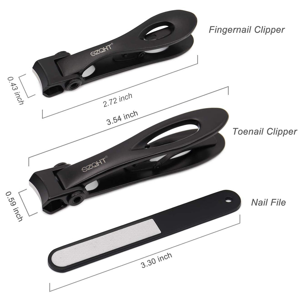SZQHT brand logo on nail clippers product shot emphasizes premium quality