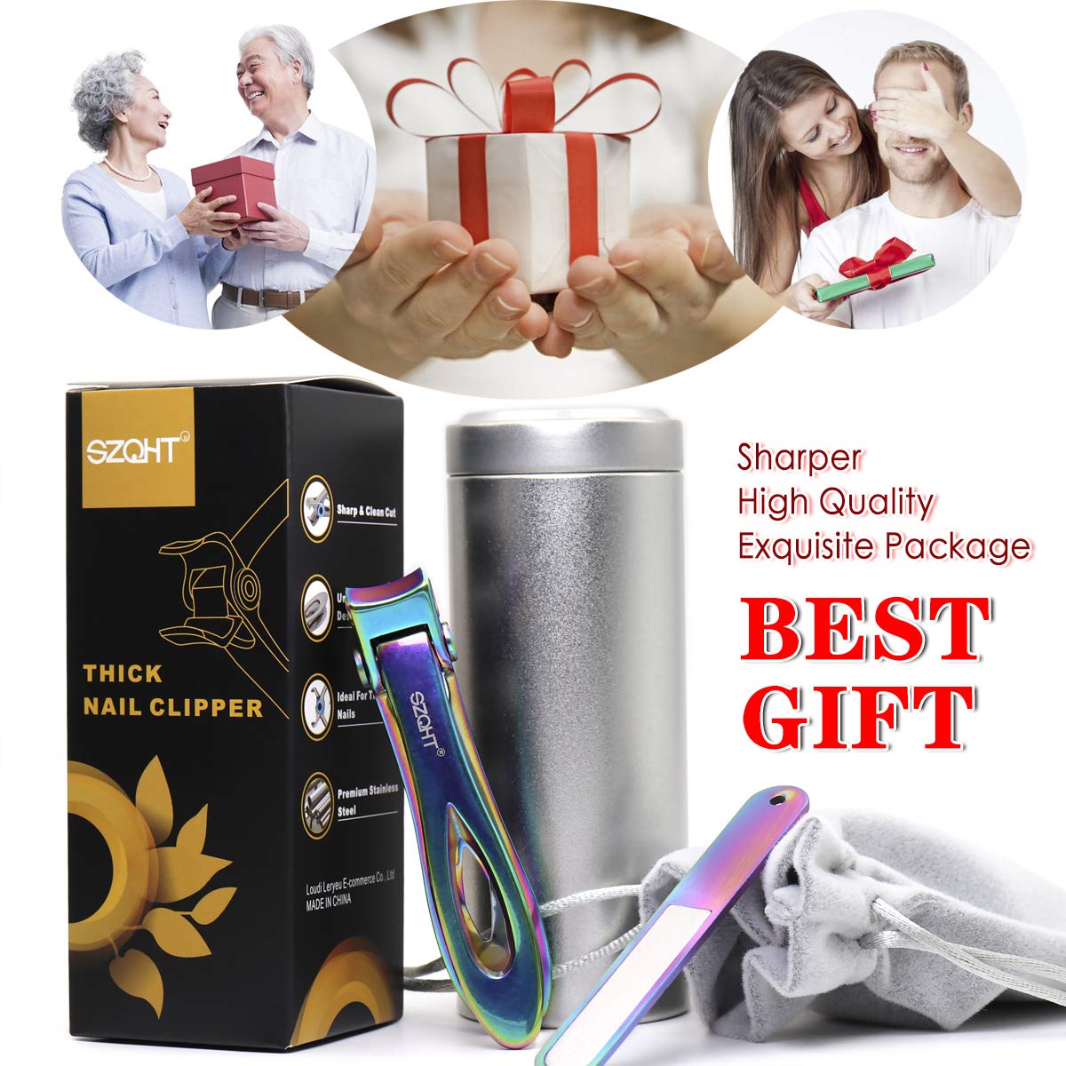 SZQHT Prismatic pedicure kit suitable for men and women at home.