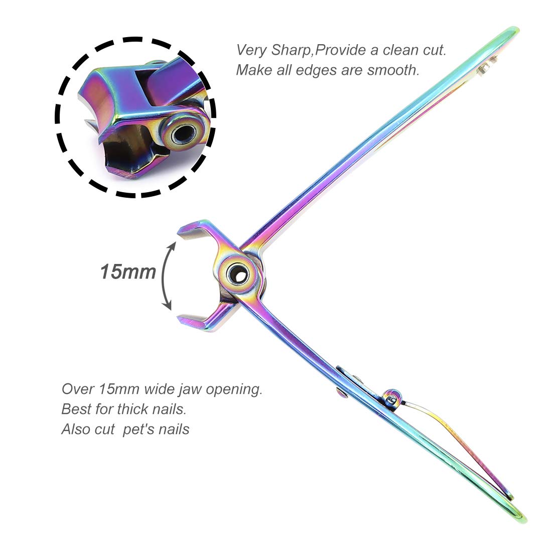 SZQHT Prismatic reinforced handle with non-slip grip for confident trimming.