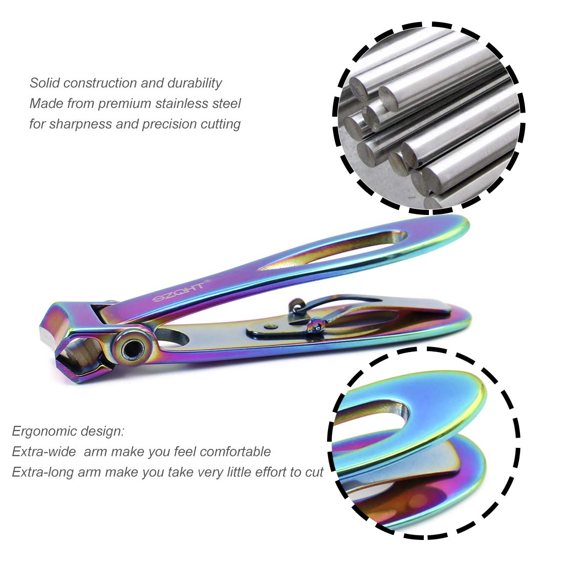 SZQHT Prismatic stainless steel durable construction lasts through frequent use.