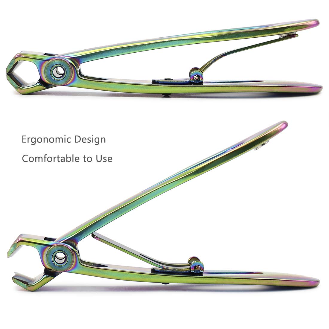 SZQHT Prismatic wide 15mm jaw enables trimming thick nails with ease.