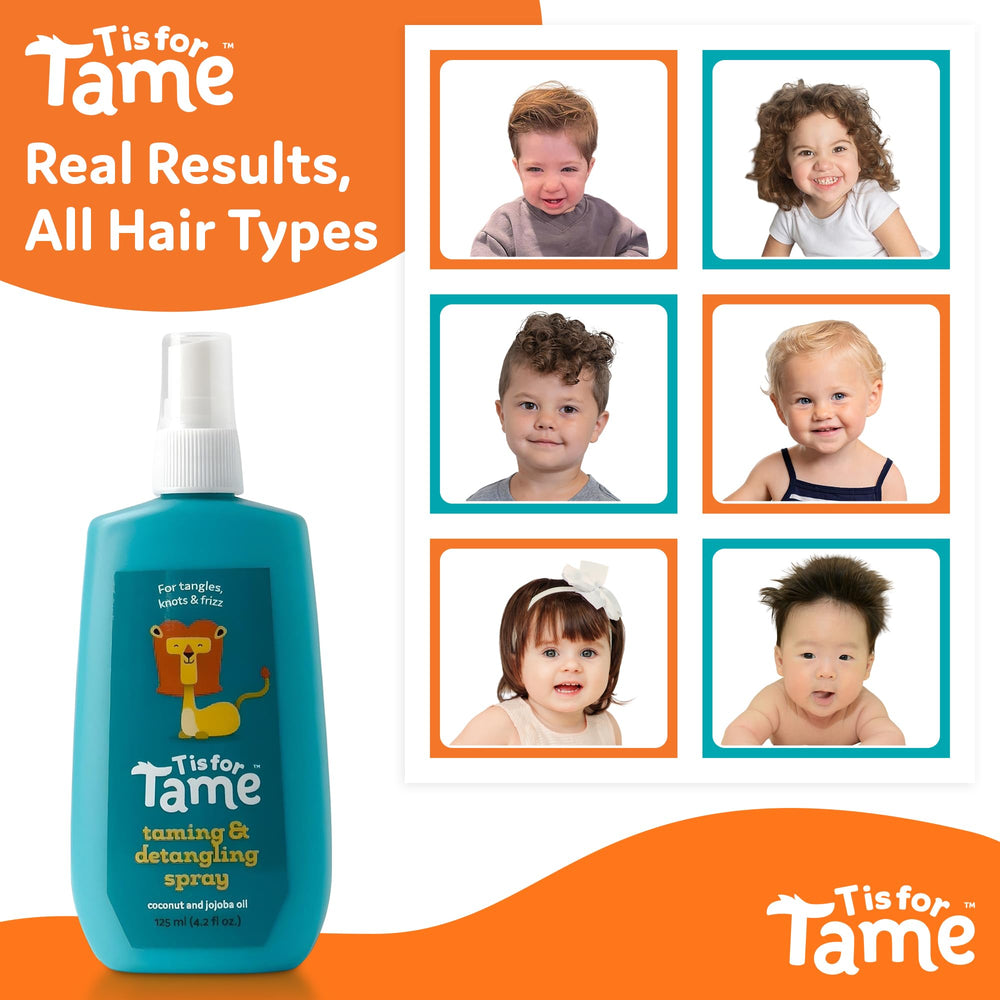 T is for Tame baby-safe formula suitable for ages 0 and up in daily routines.