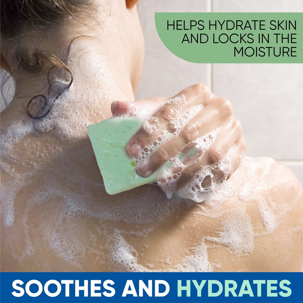 T.TAIO Esponjabon Massage & Lather Foot, Elbow, Face showing multi-area cleansing.