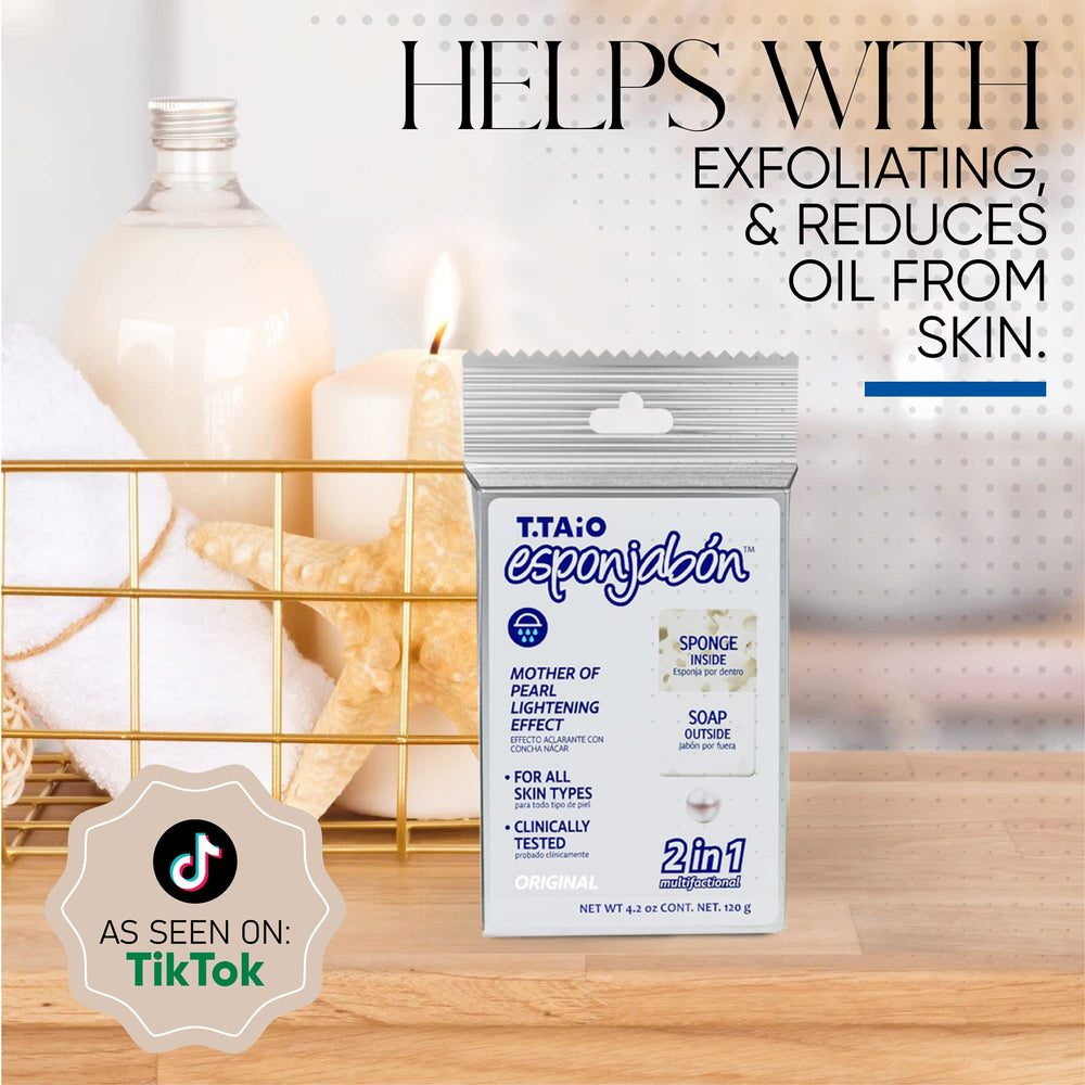 T.TAIO Esponjabon sponge facilitates quick rinse and air-dry.