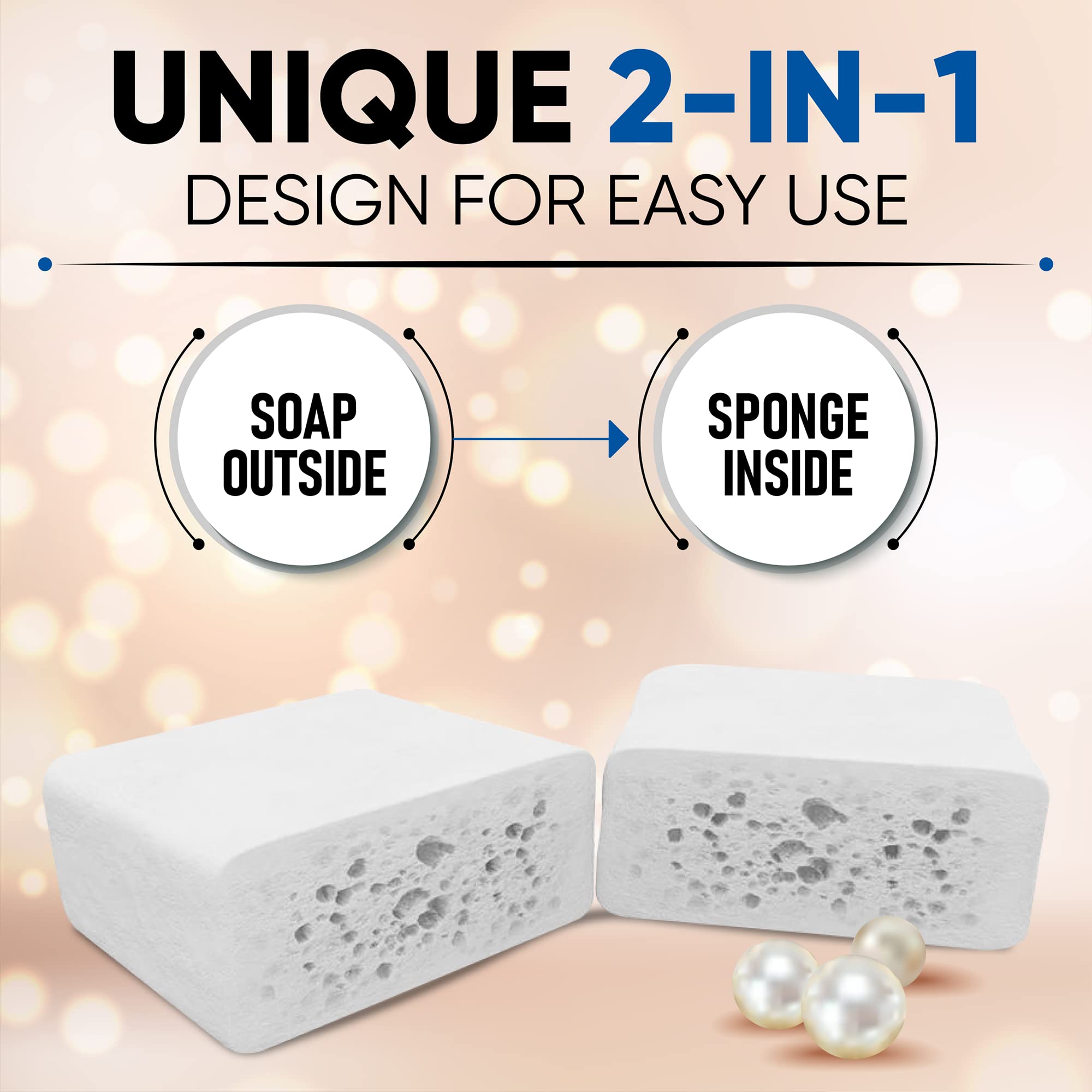 T.TAIO Pearl sponge with mini variant, compact for travel routines.