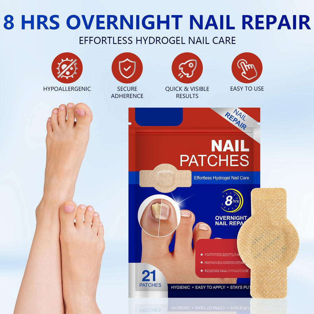 taakcc application step shows easy patch placement for nail care