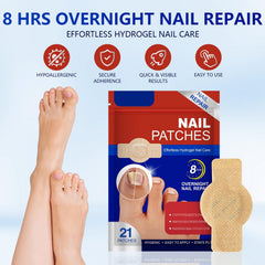 taakcc application step shows easy patch placement for nail care