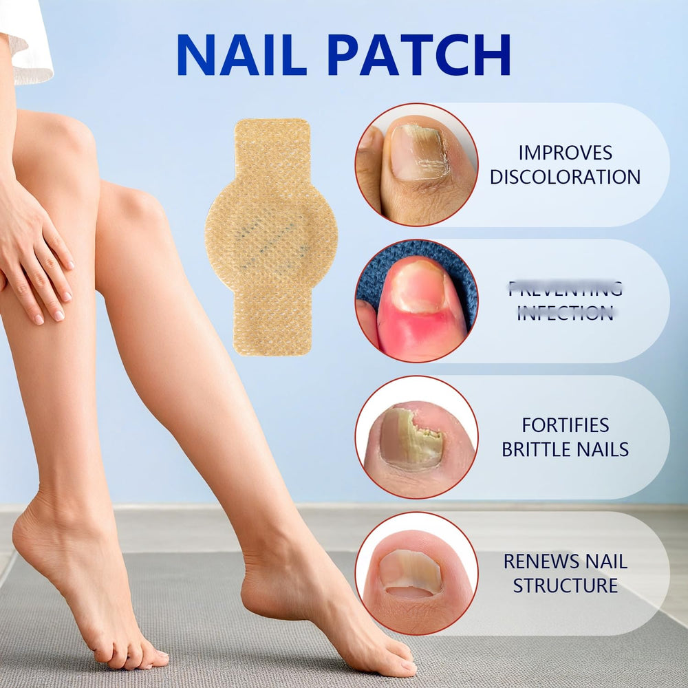 taakcc patches on nail demonstrate overnight repair potential for discolored nails